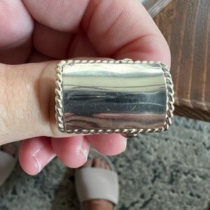 Sterling Silver Square Ring